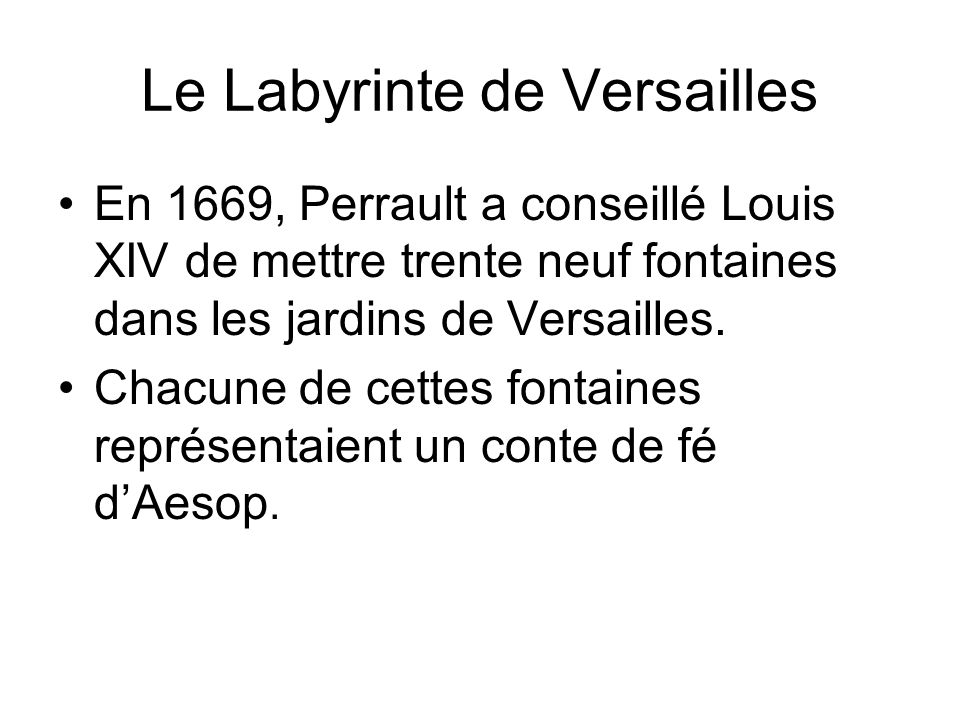 Le Labyrinte de Versailles