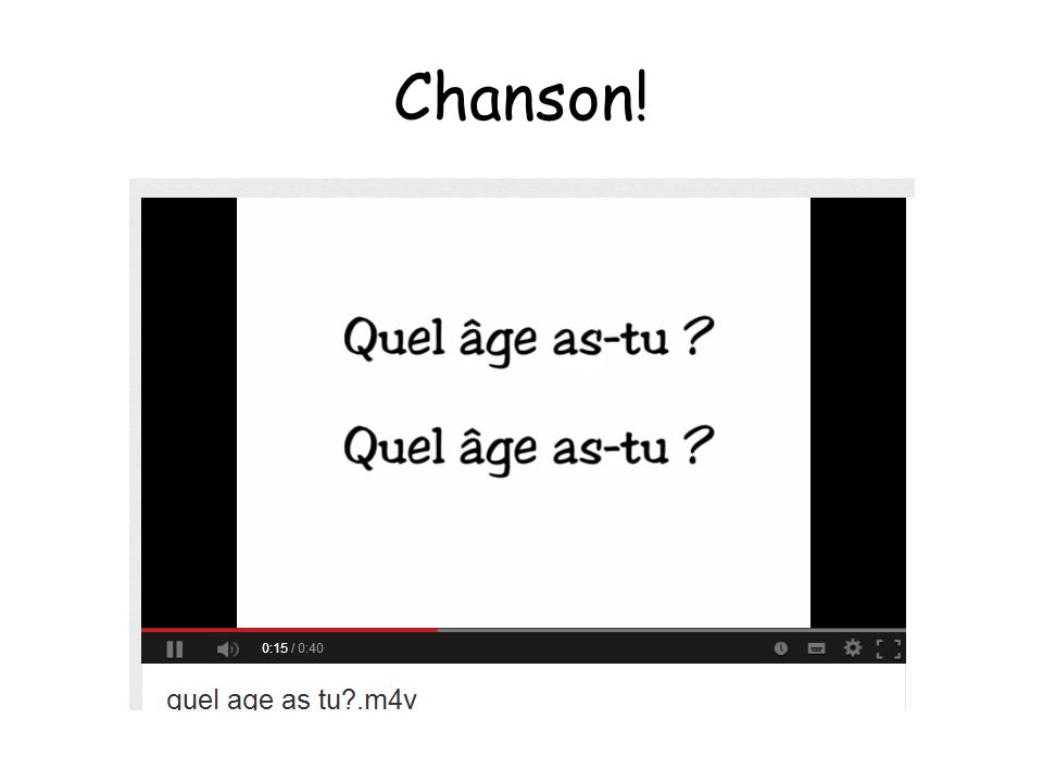 Chanson!   v=4WksvcV6vU0 et demi means and a half! :