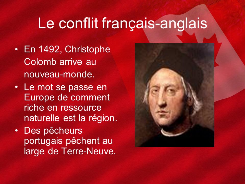 Le conflit français-anglais