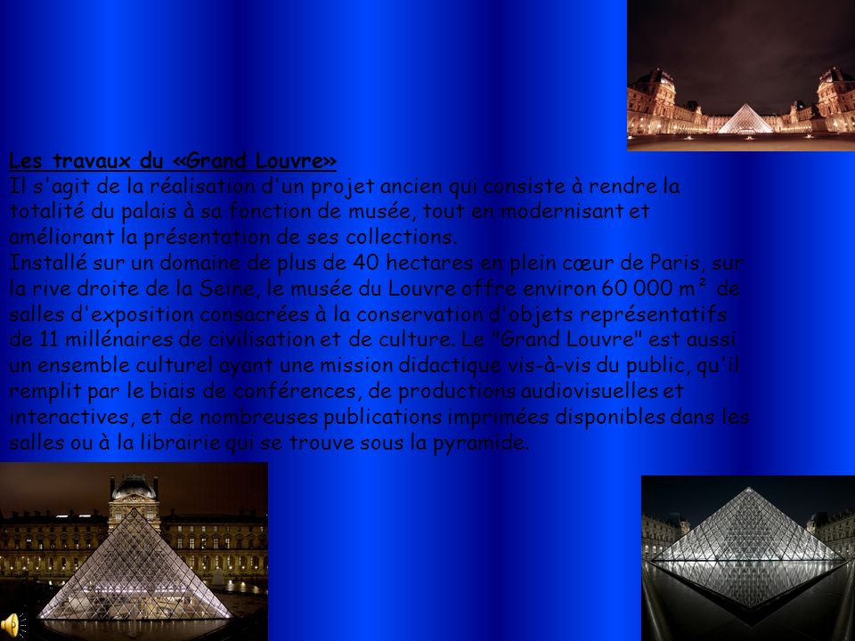 Les travaux du «Grand Louvre»