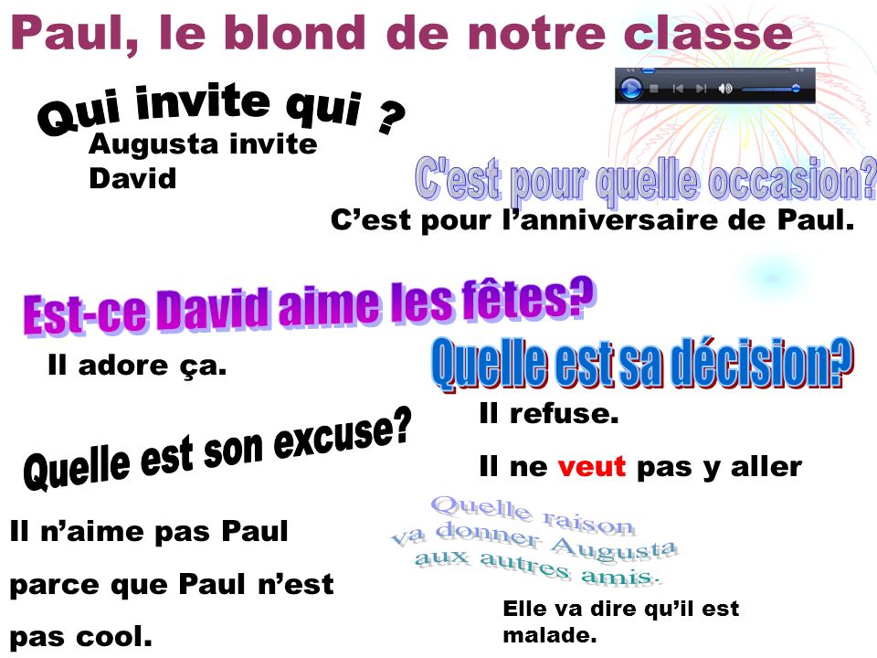 Paul, le blond de notre classe