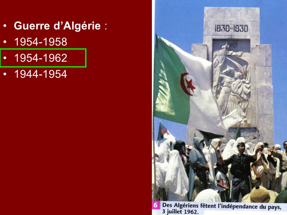 Guerre d’Algérie :
