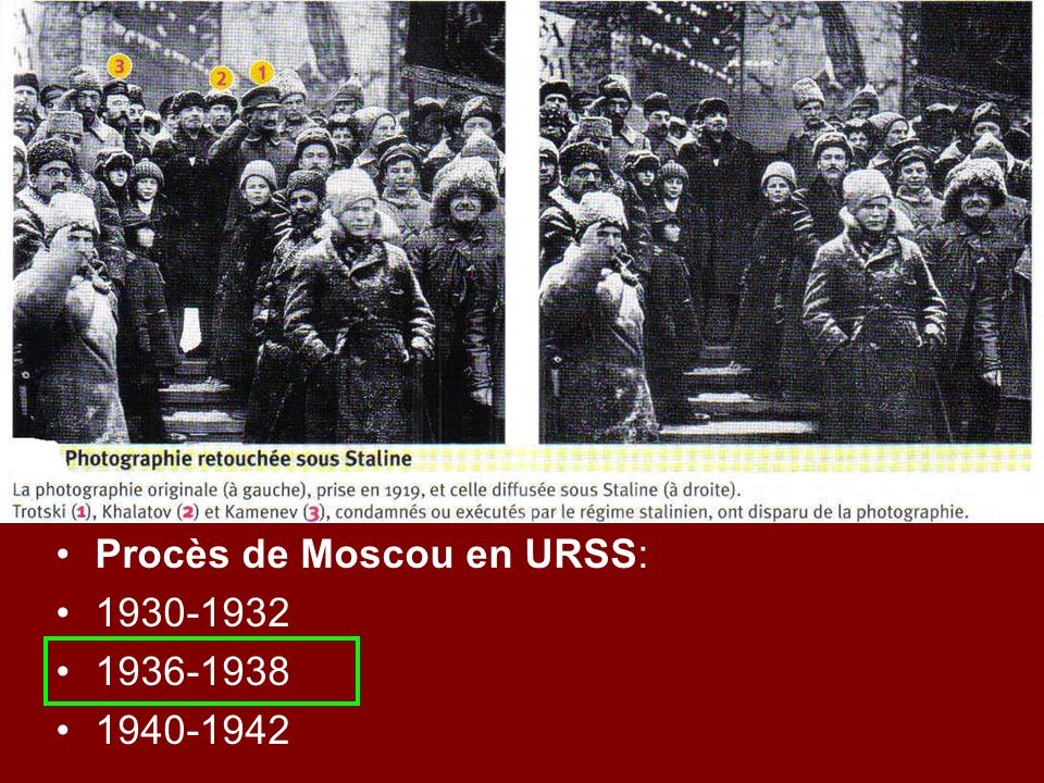Procès de Moscou en URSS: