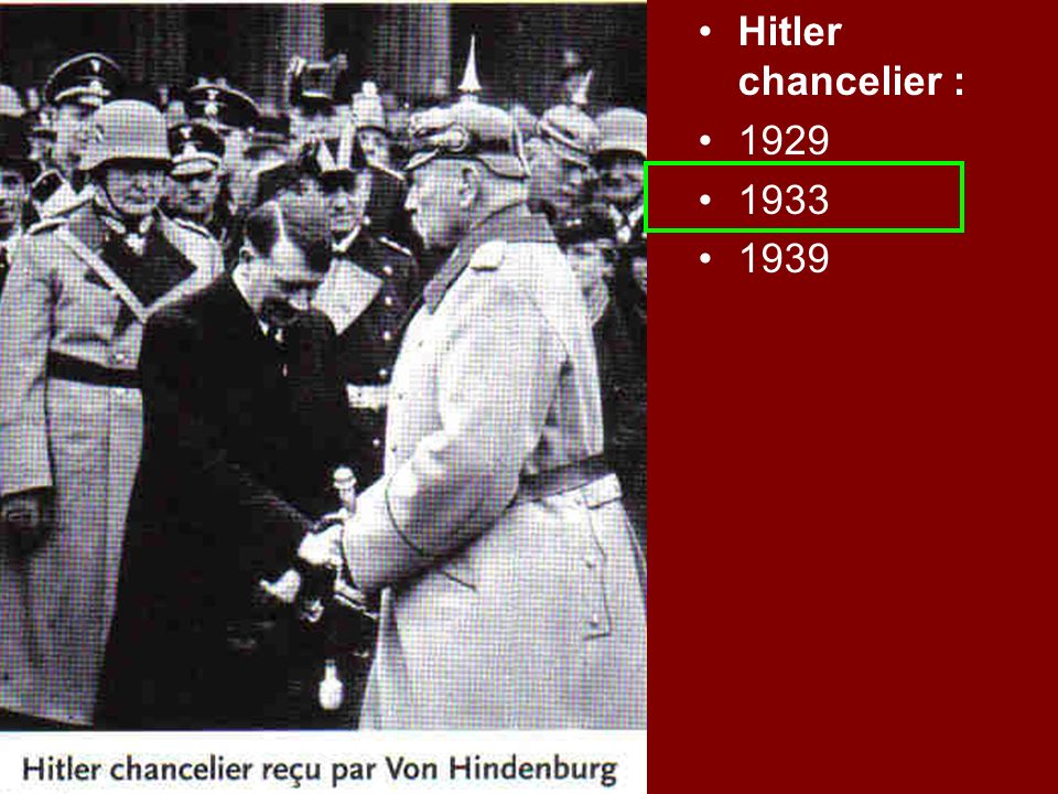 Hitler chancelier :