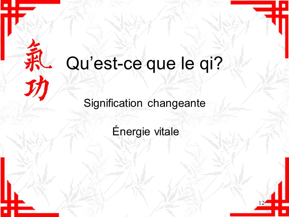 Signification changeante