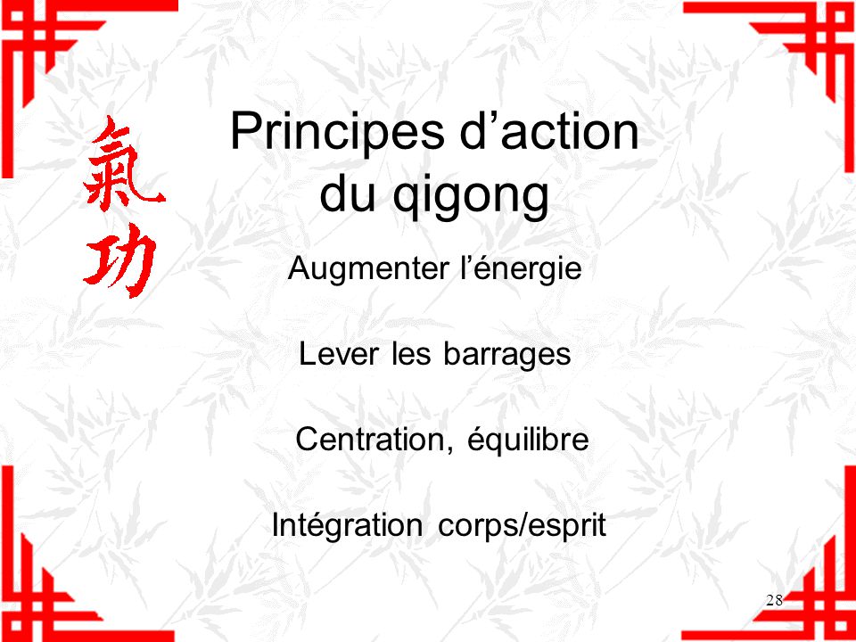 Principes d’action du qigong