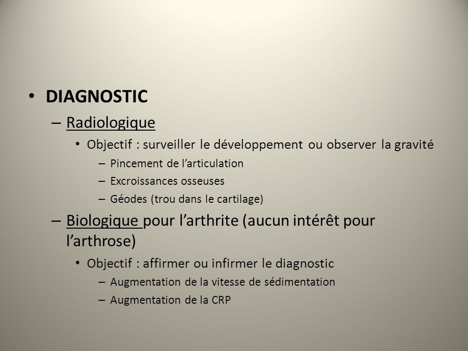 DIAGNOSTIC Radiologique