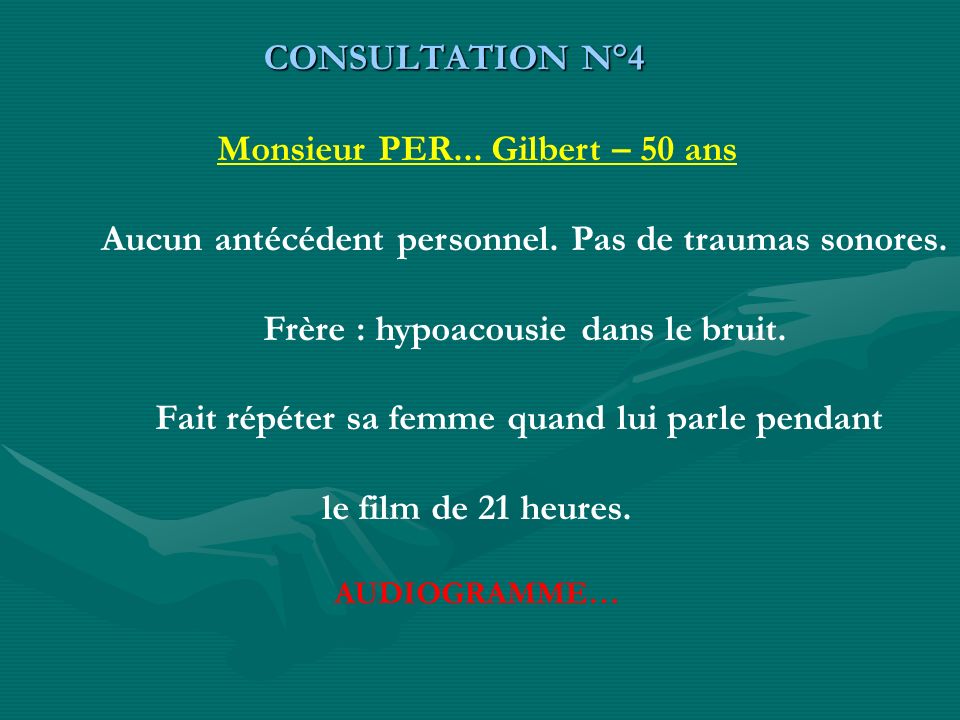 Monsieur PER... Gilbert – 50 ans