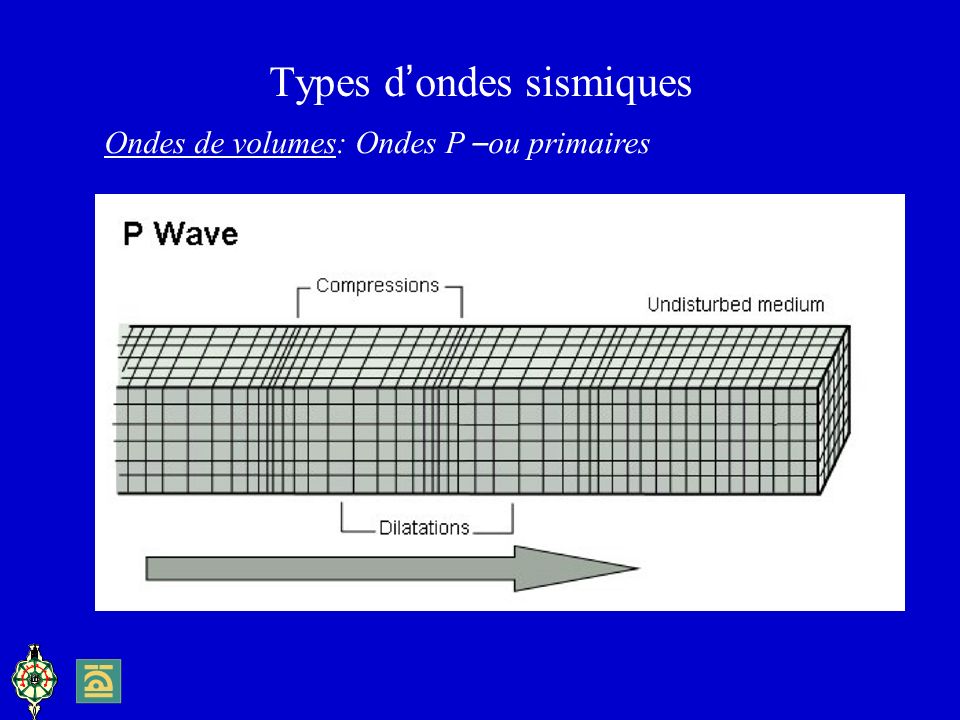 Types d’ondes sismiques