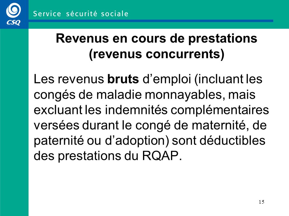 Section 1 Le Regime Quebecois D Assurance Parentale Rqap Ppt Telecharger