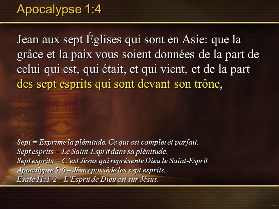 Apocalypse 1:4
