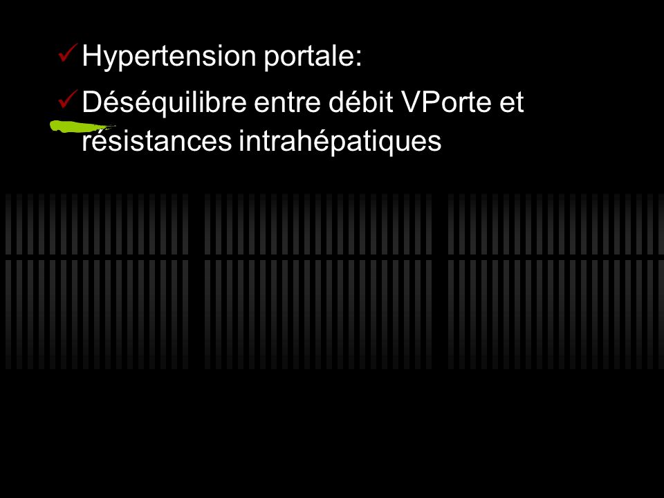 Hypertension portale: