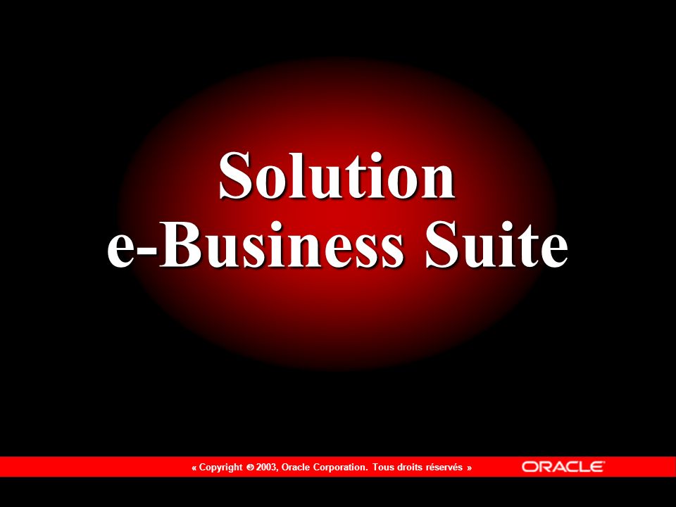 Solution e-Business Suite
