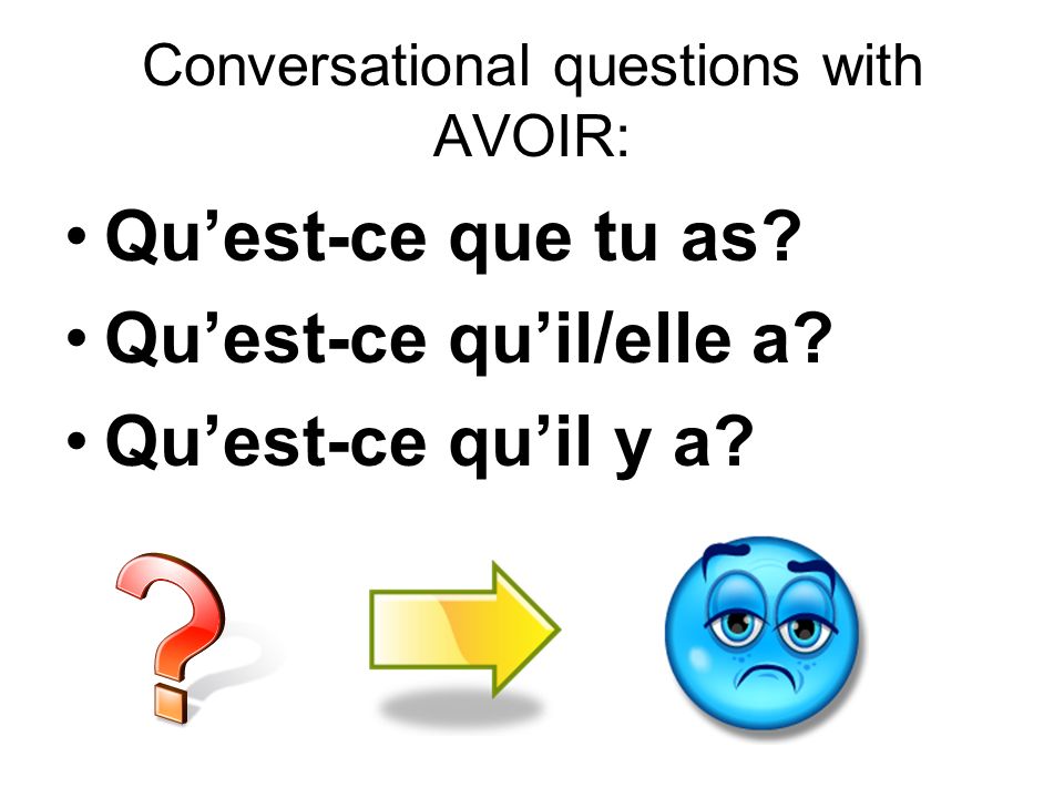 Conversational questions with AVOIR: