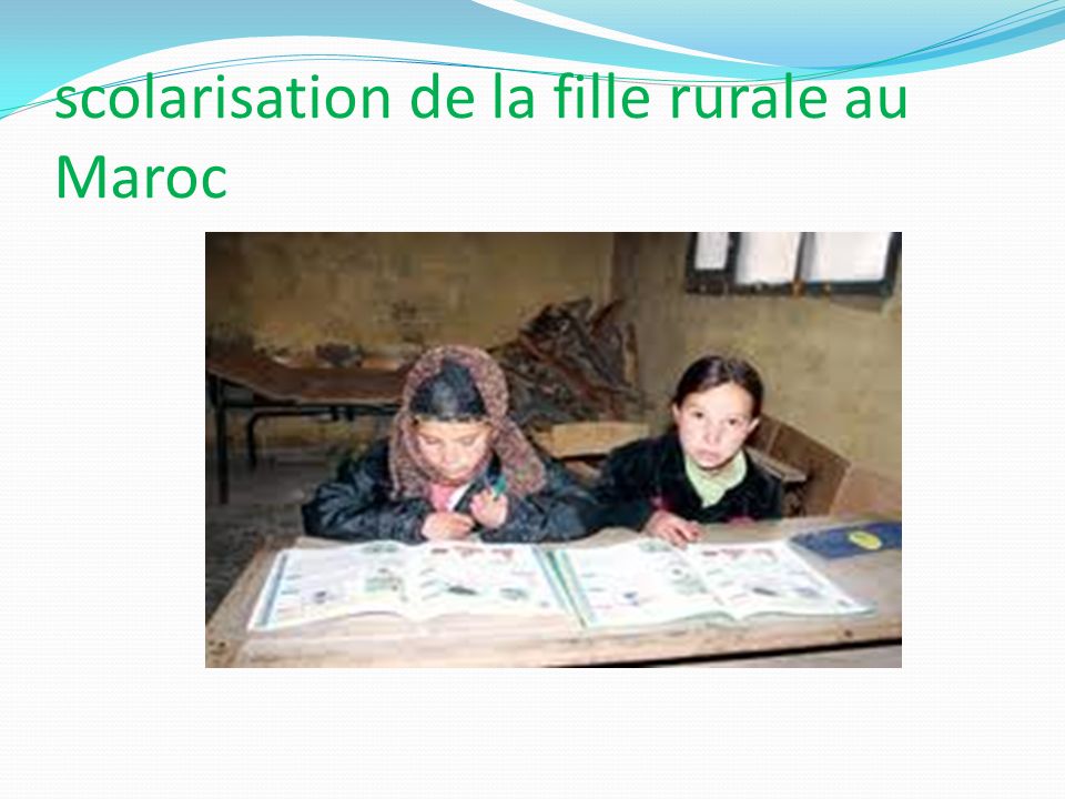 scolarisation de la fille rurale au Maroc