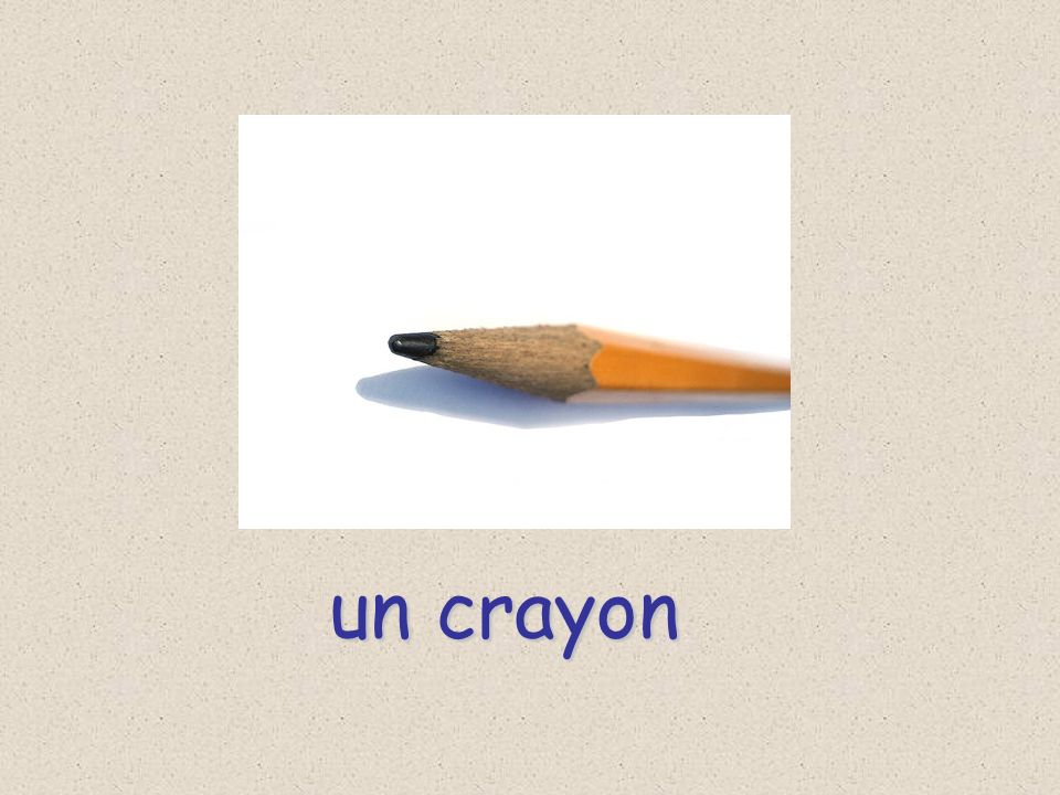un crayon