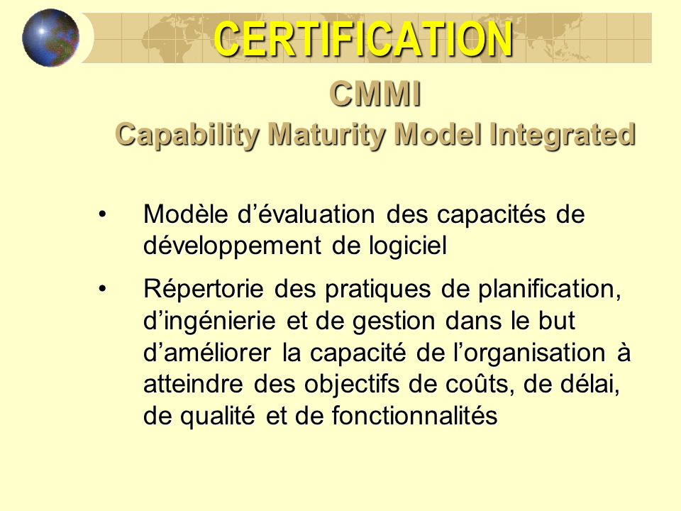 Capability Maturity Model Integrated