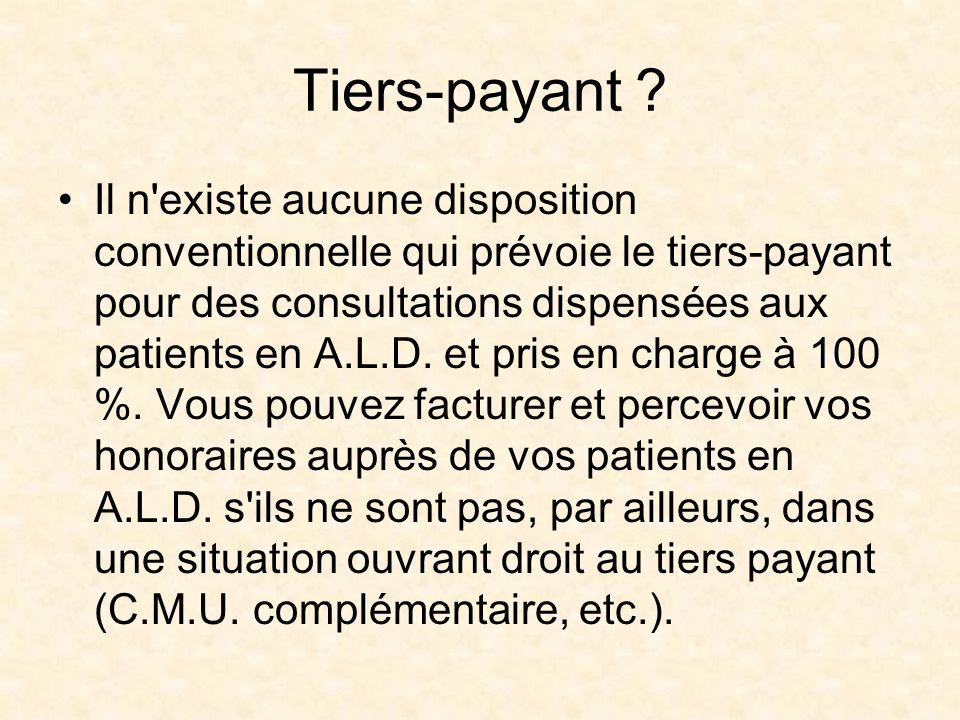 Tiers-payant