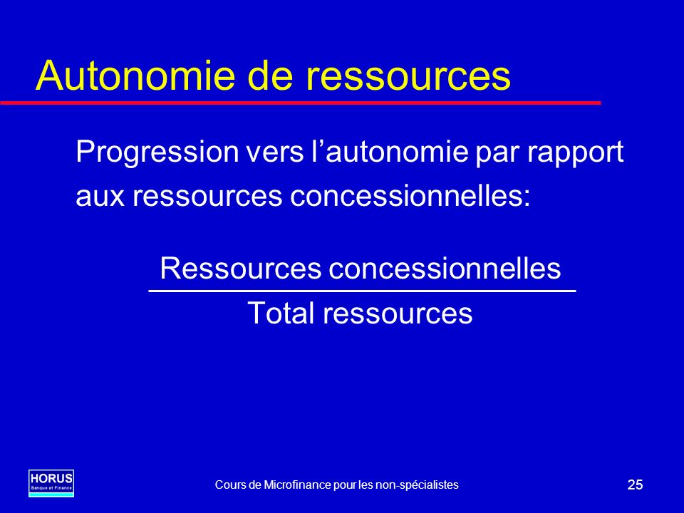 Autonomie de ressources