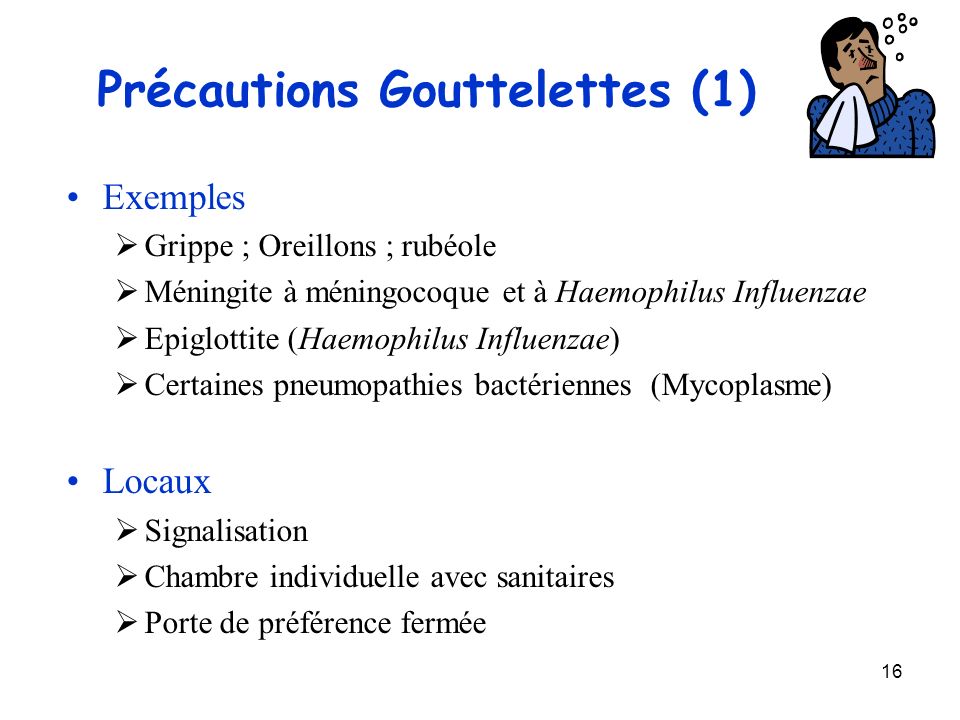 Précautions Gouttelettes (1)