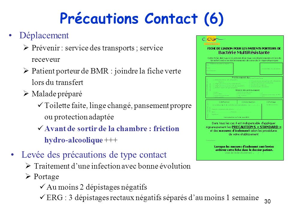 Précautions Contact (6)