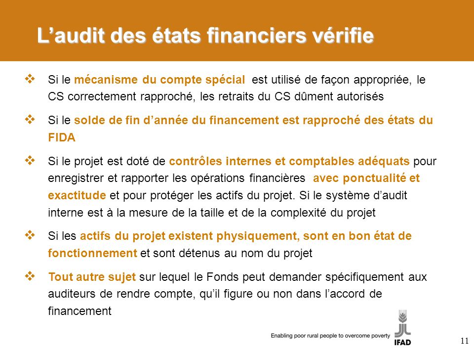 L’audit des états financiers vérifie