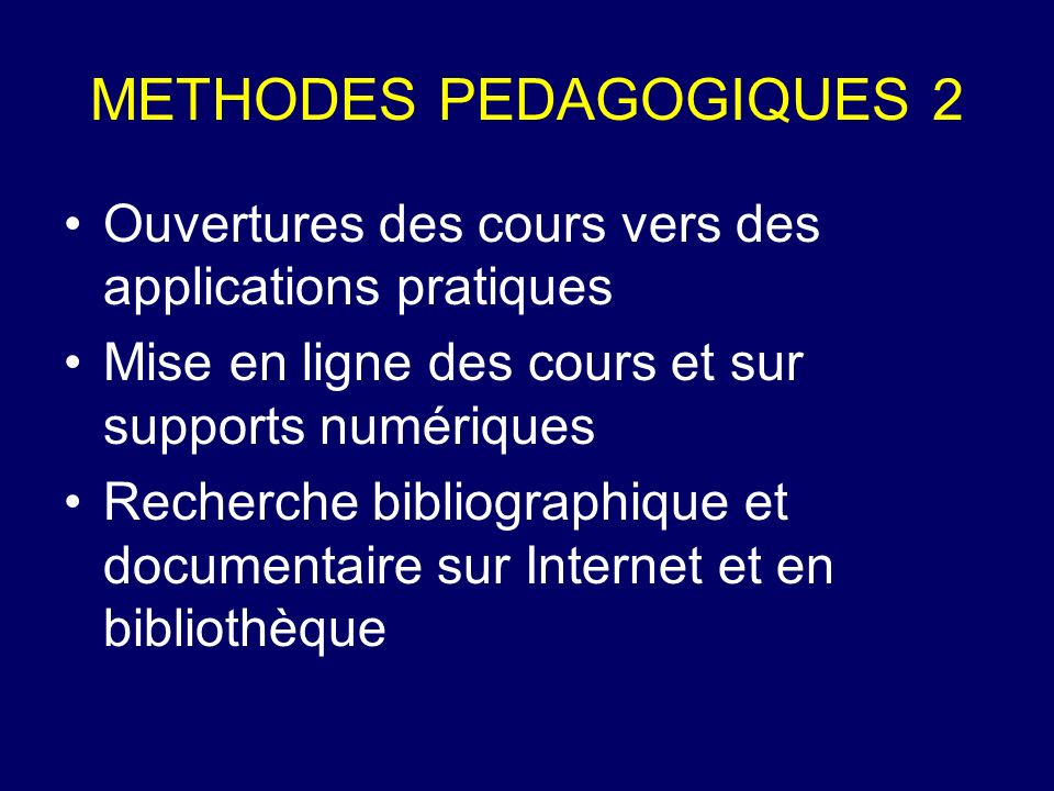 METHODES PEDAGOGIQUES 2