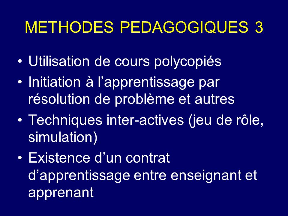 METHODES PEDAGOGIQUES 3