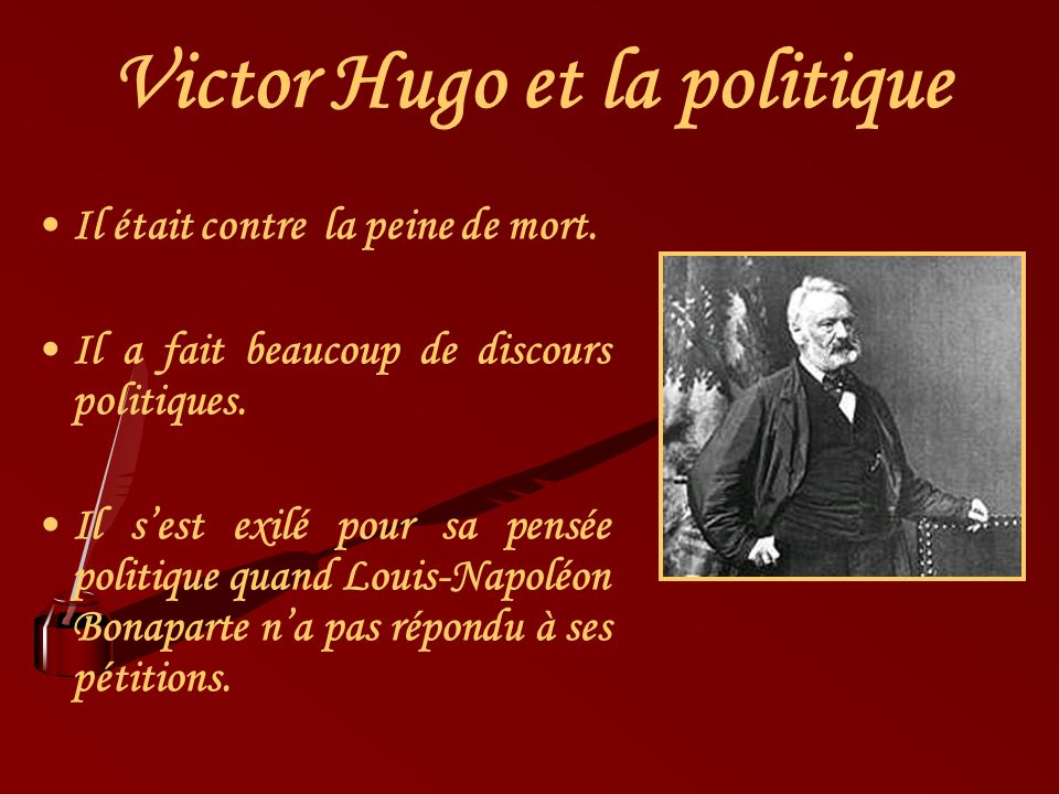 Victor Hugo et la politique