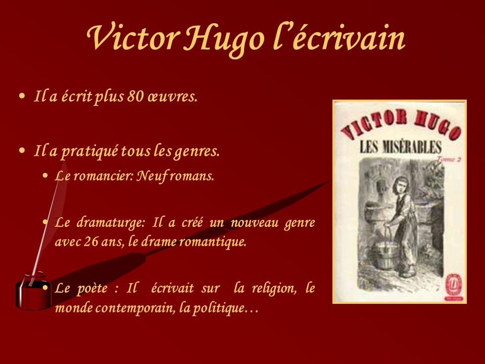 Victor Hugo l’écrivain