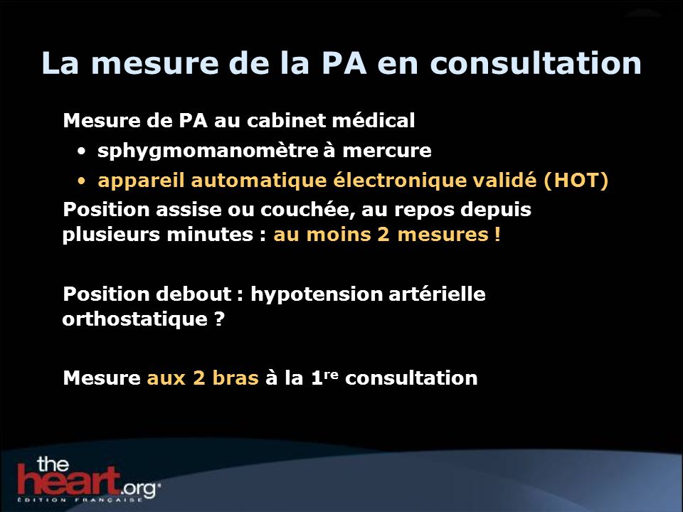 La mesure de la PA en consultation