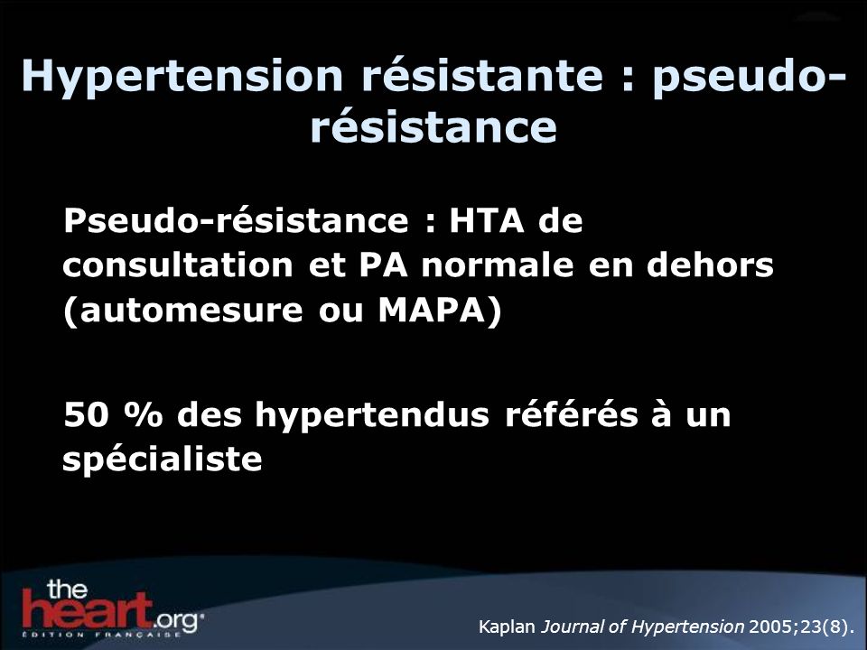 Hypertension résistante : pseudo-résistance