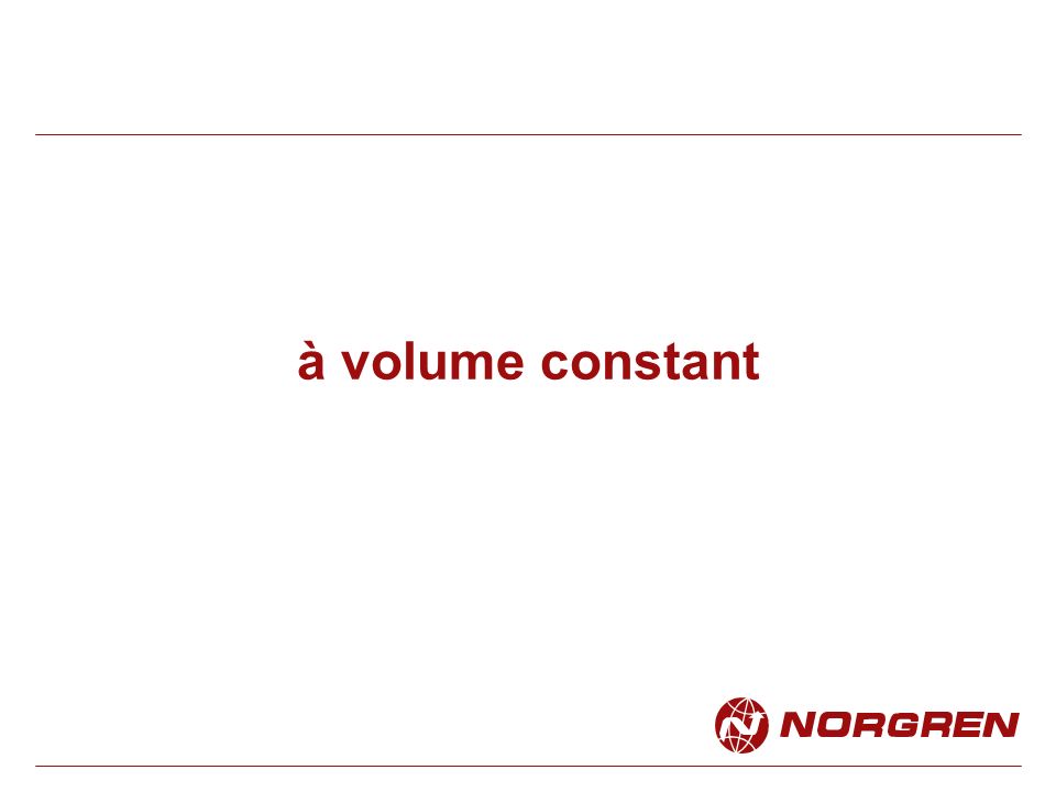 à volume constant