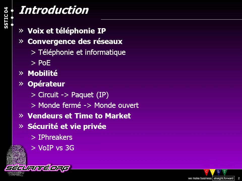 Introduction Voix et téléphonie IP Convergence des réseaux
