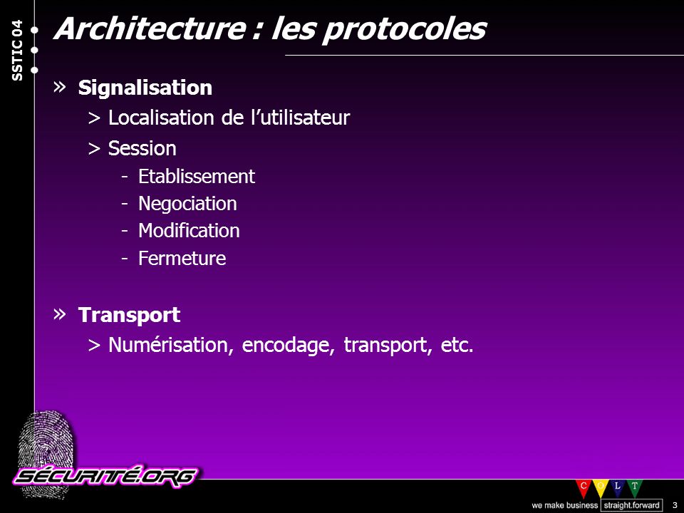 Architecture : les protocoles