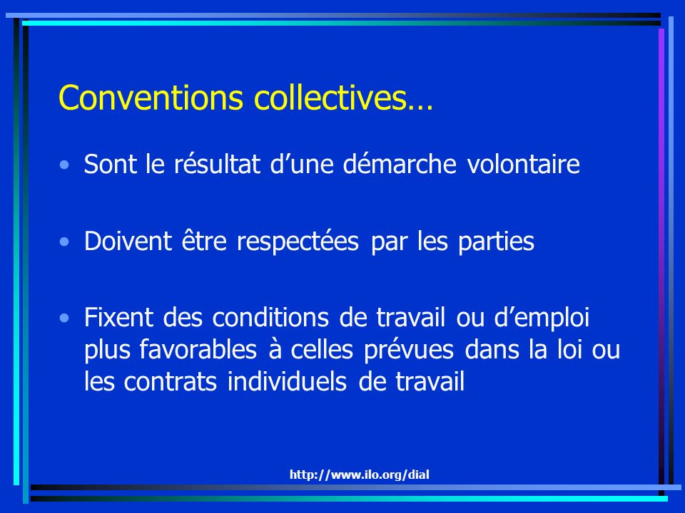 Conventions collectives…