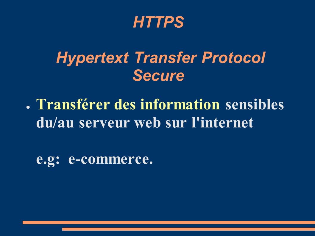 HTTPS Hypertext Transfer Protocol Secure