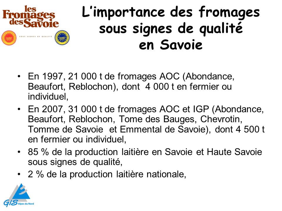 L’importance des fromages sous signes de qualité en Savoie