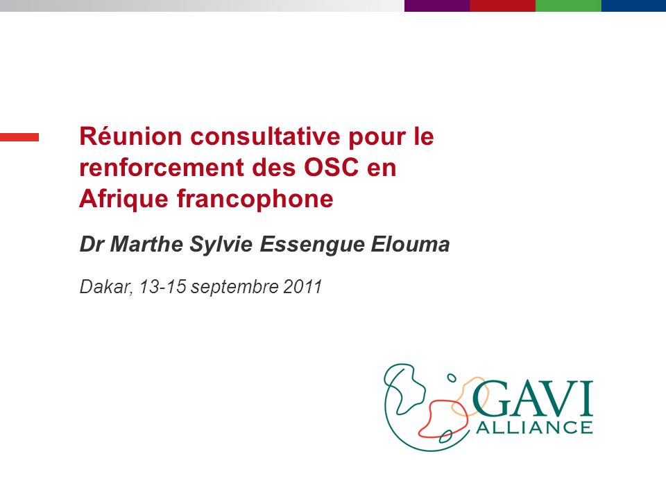 Réunion consultative pour le renforcement des OSC en Afrique francophone
