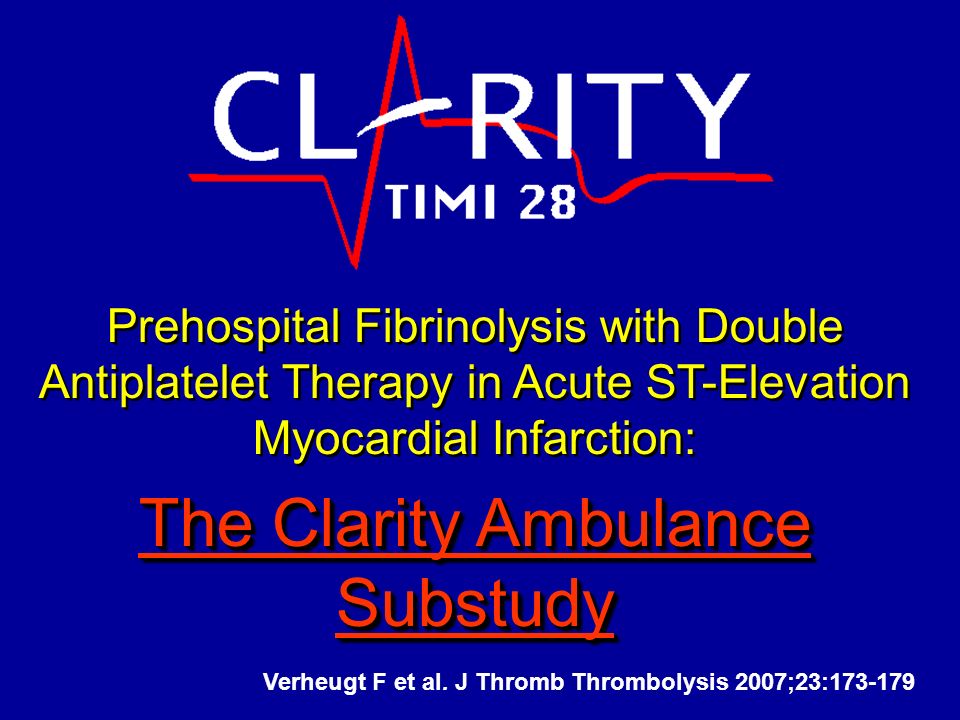 The Clarity Ambulance Substudy