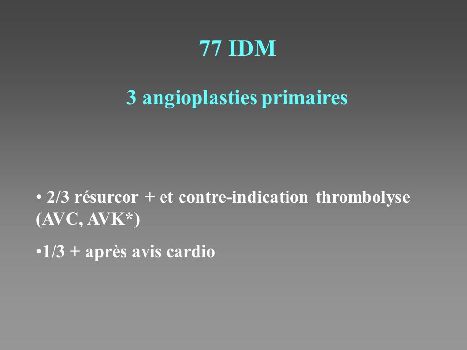3 angioplasties primaires