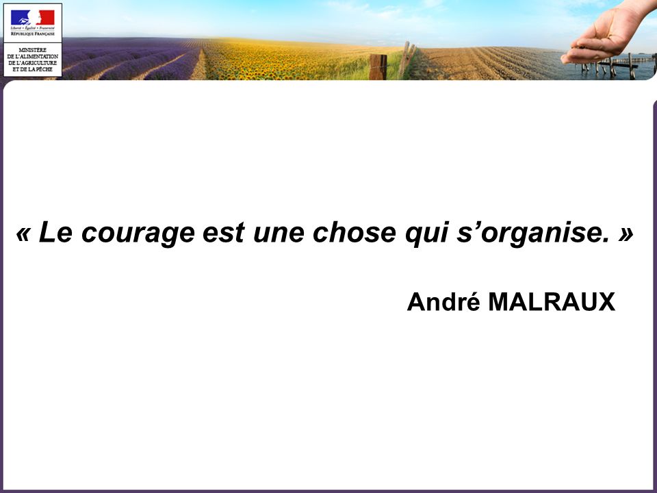 « Le courage est une chose qui s’organise. »