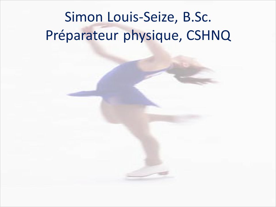 La Préparation Physique En Patinage Artistique - Ppt Video Online ...