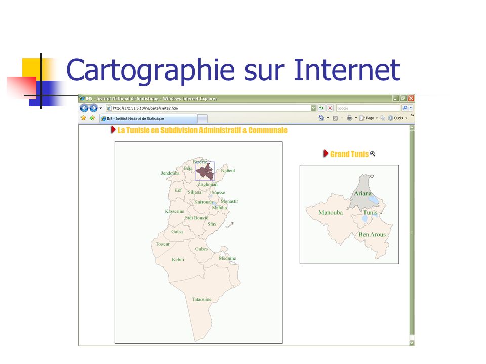 Cartographie sur Internet