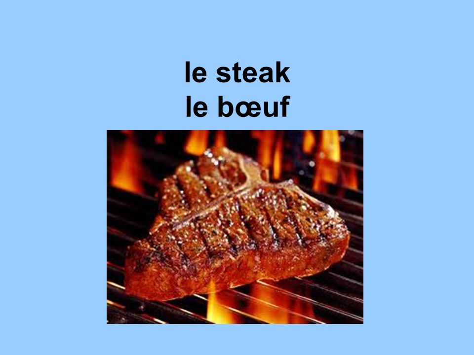 le steak le bœuf