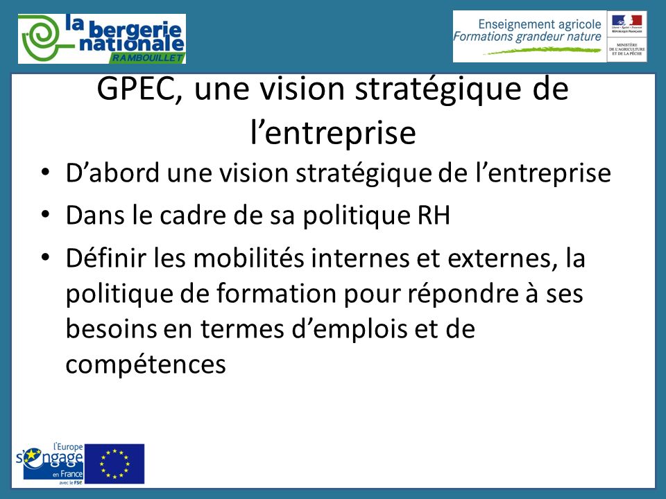GPEC, une vision stratégique de l’entreprise