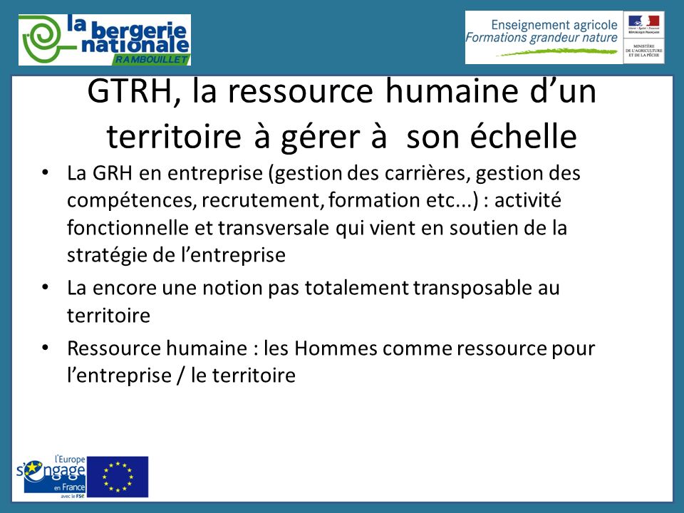 GTRH, la ressource humaine d’un territoire à gérer à son échelle