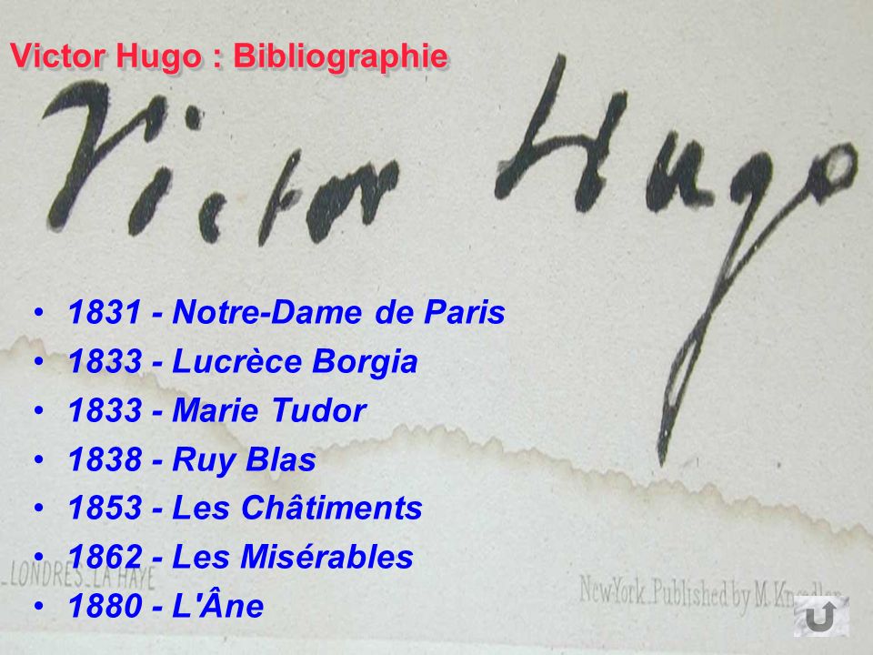 Victor Hugo : Bibliographie
