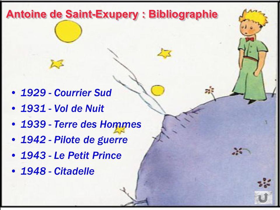 Antoine de Saint-Exupery : Bibliographie