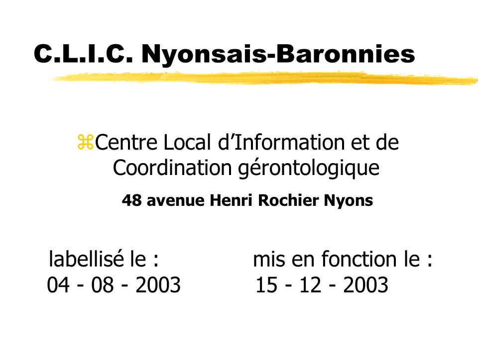 C.L.I.C. Nyonsais-Baronnies